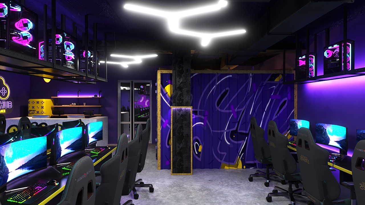 Компьютерный клуб JMIH Hub, игровой зал