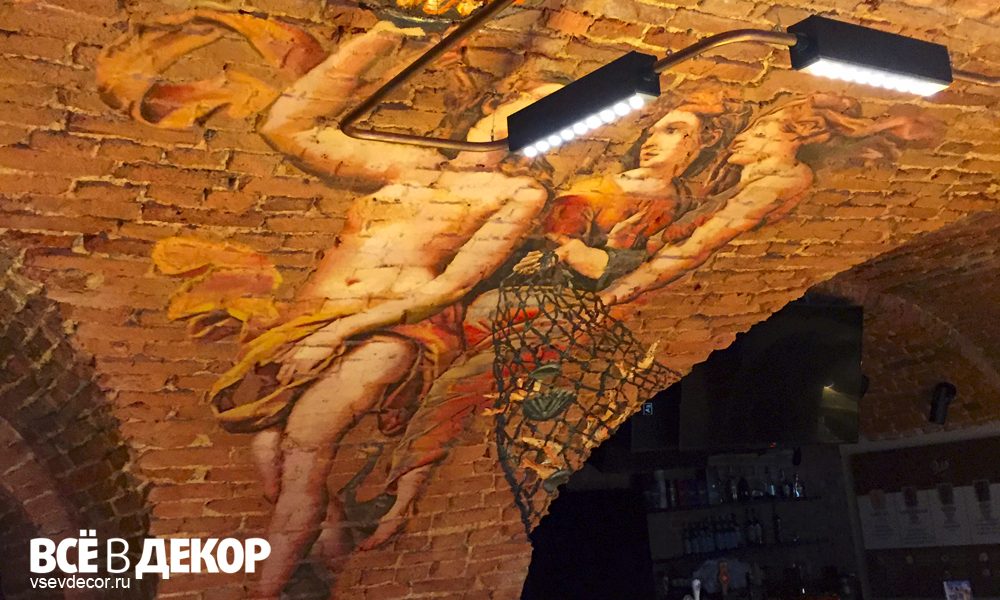 Художественная роспись по кирпичу в ресторане Находка – фото 13